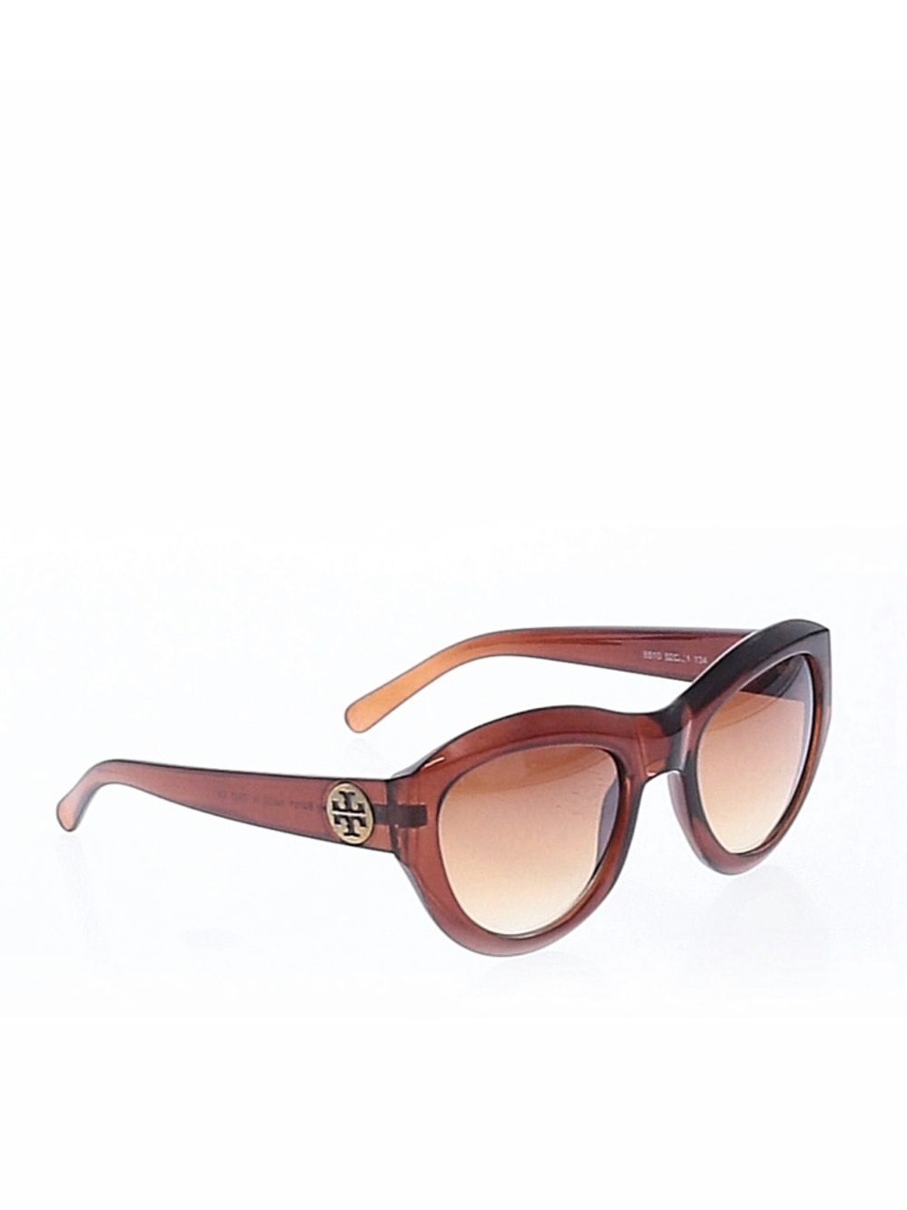 TORY BURCH Logo Brown Gradient Oversized Sunglasses